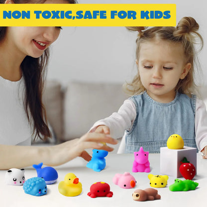 25-Pack Mini Squishy Mochi Toys, Party Favors for Kids