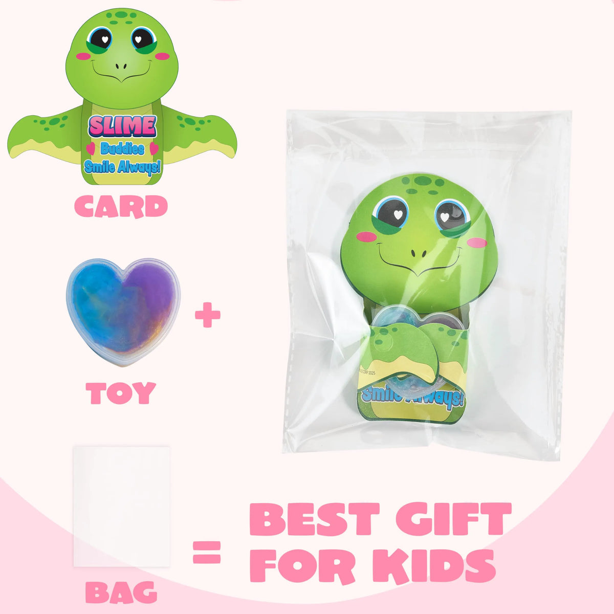 30 Valentine's Day Galaxy Slime Toys with Cute Themed Cards
