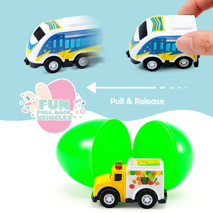 12 Prefilled Easter Eggs with Toys