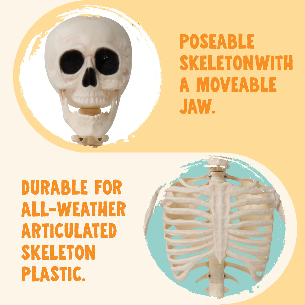 36-Inch Halloween Skeleton Decoration