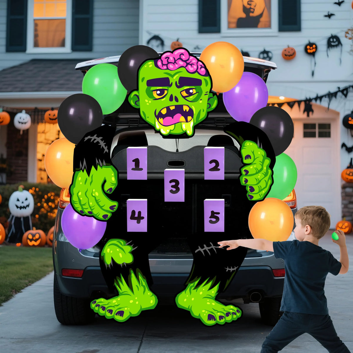 Zombie Toss Halloween Trunk or Treat Kit