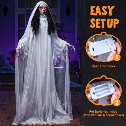 67" Halloween Outdoor Life-Size Bride Decoration