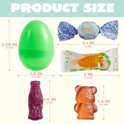 24 Easter Candy-Filled Plastic Eggs