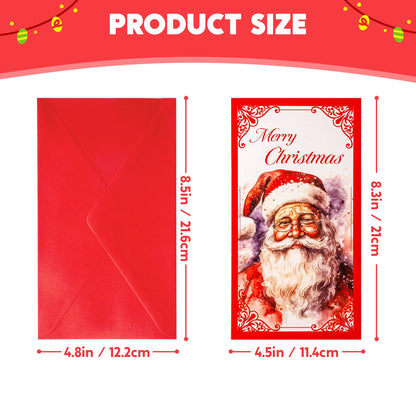 30 Christmas Classic Money Cards with Envelopes