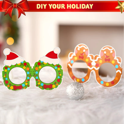 24 Pcs Christmas Paper Glasses