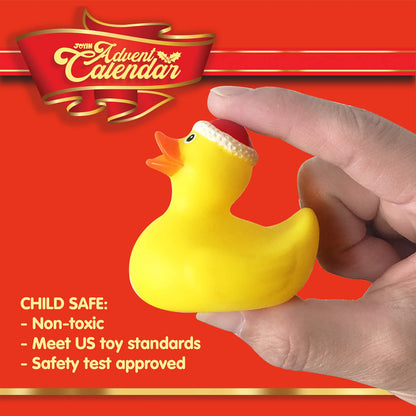 24 Days of Christmas Advent Calendar with Rubber Ducks