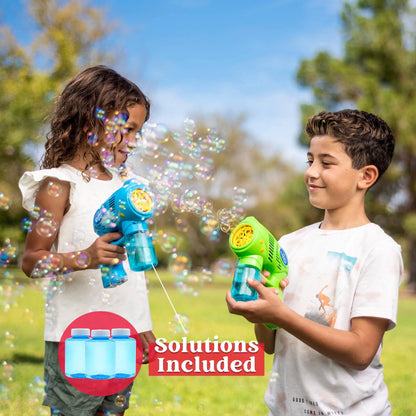 3 Bubble Gun Blasters (Blue, Green, Orange)