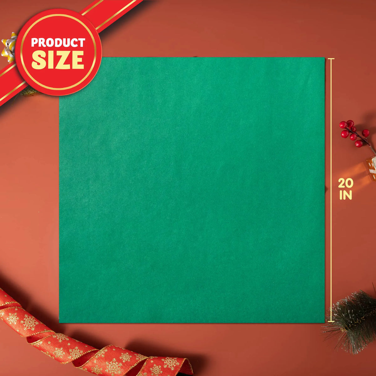36 Sheets Christmas Tissue Paper - Red, Green & White