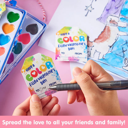 24 Heart-Shaped Watercolor Paints for Valentine's Day