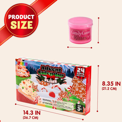 Dessert Slime Advent Calendar - 24 Days of Christmas Countdown Fun