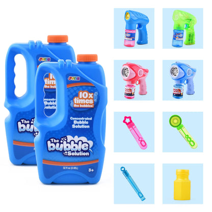 32 oz Bubble Solution Concentrated, 2 Pack Blue