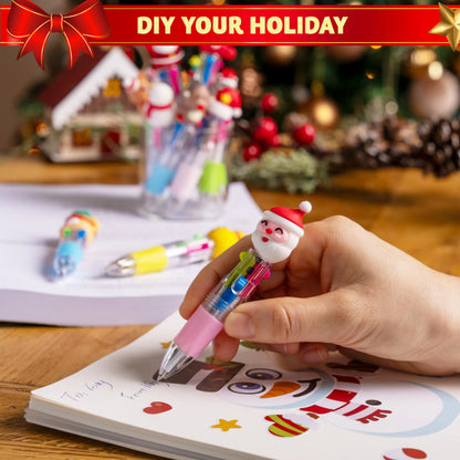24 Pack Christmas Multicolor Pens for Kids