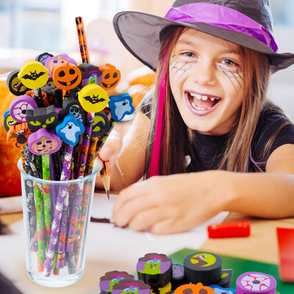 108-Piece Halloween Pencil Set with Erasers