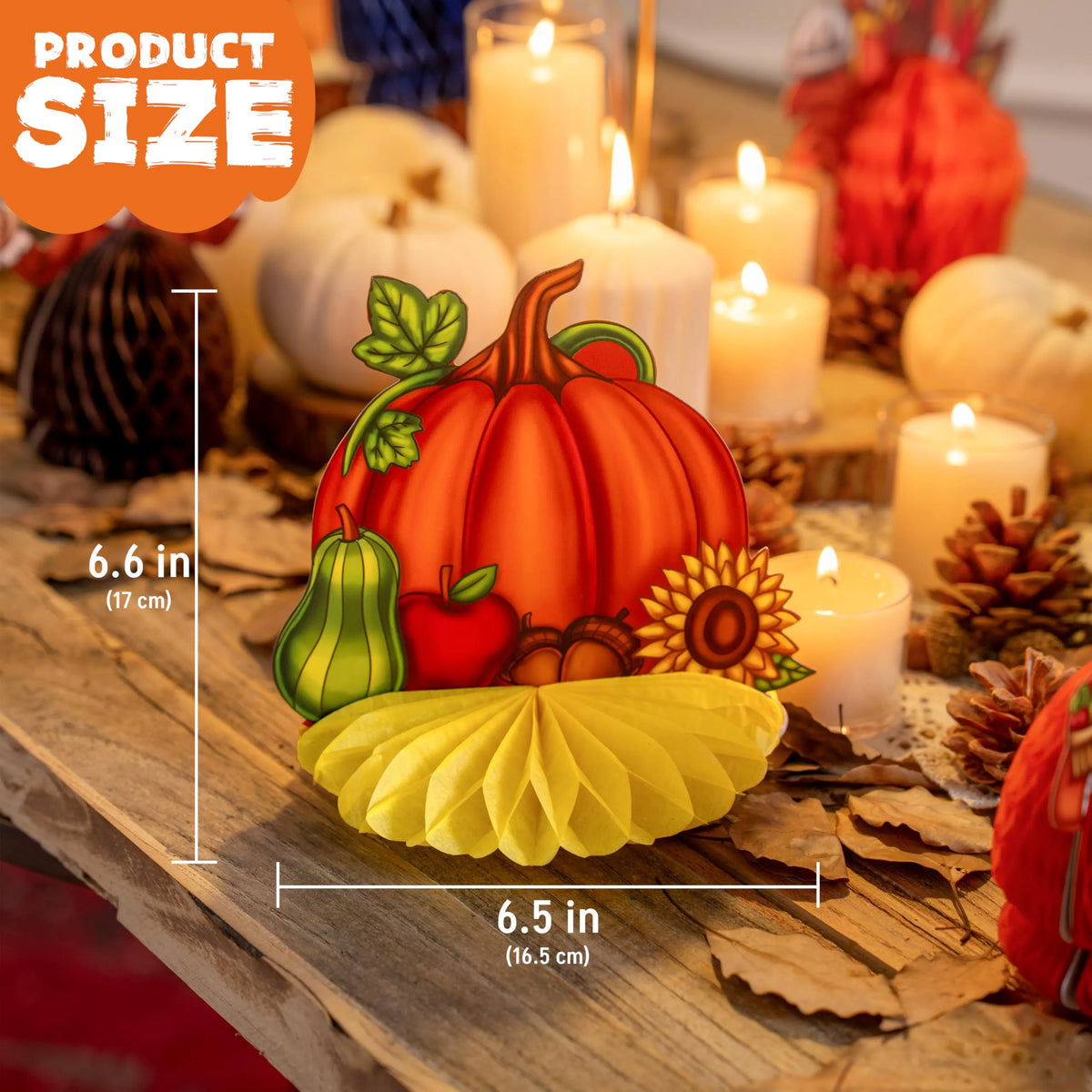 9-Piece Thanksgiving Honeycomb Decorations Set