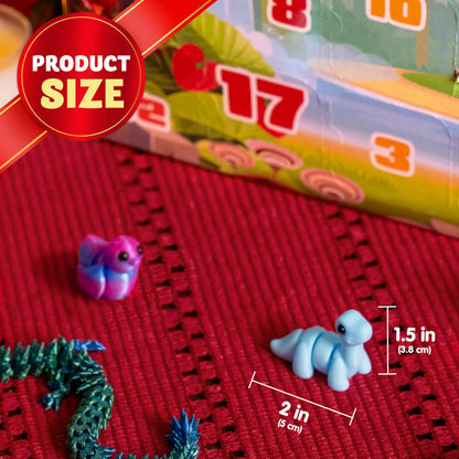 24 Pcs 3D Printed Christmas Advent Calendar Toys