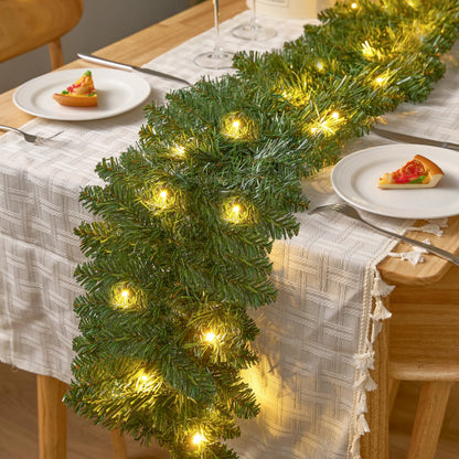 9Ft Prelit Christmas Garland with 50 Lights
