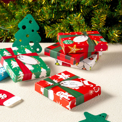6 Christmas Card Holders in Gift Boxes