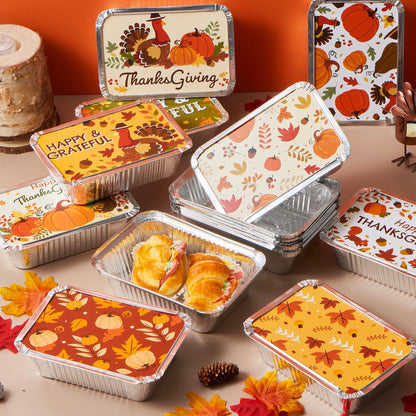 24-Pack Thanksgiving Leftover Containers with Lids