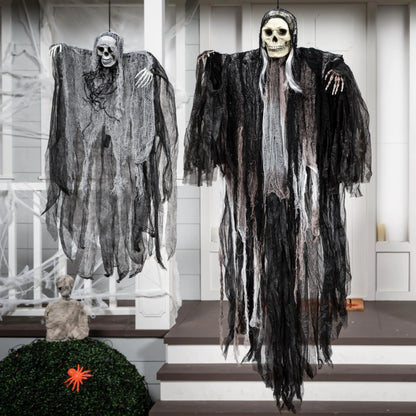 2 Pack Halloween Hanging Grim Reaper Outdoor Decorations