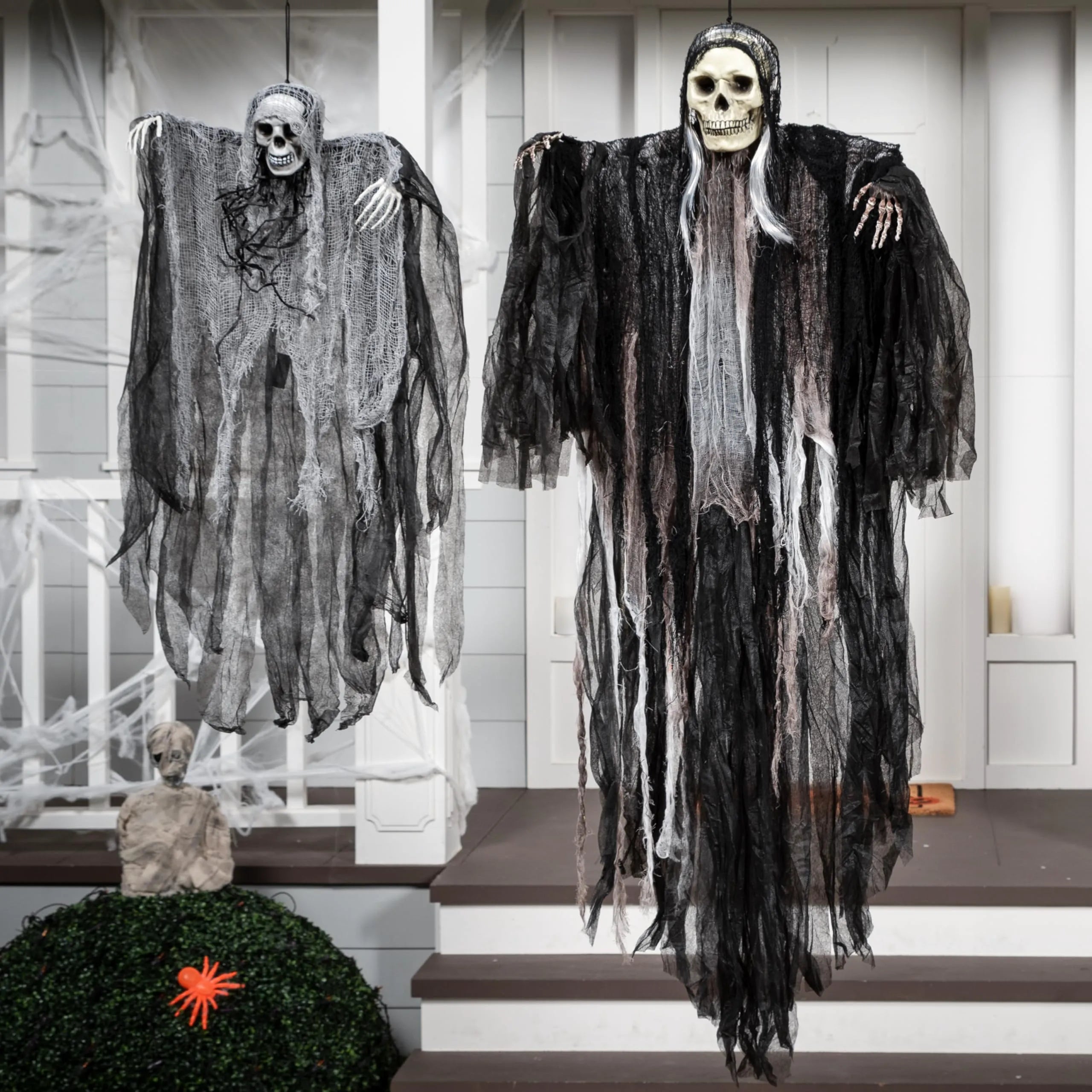 2 Pack Halloween Hanging Grim Reaper Outdoor Decorations