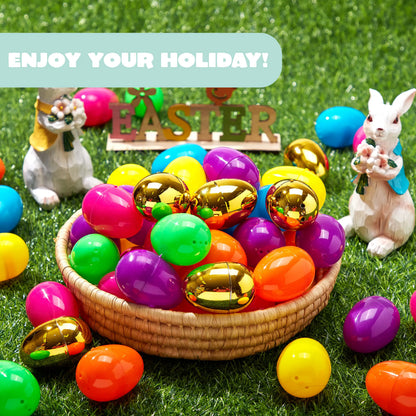 300 Pcs Empty Fillable Easter Egg Shells for Easter Egg Hunt