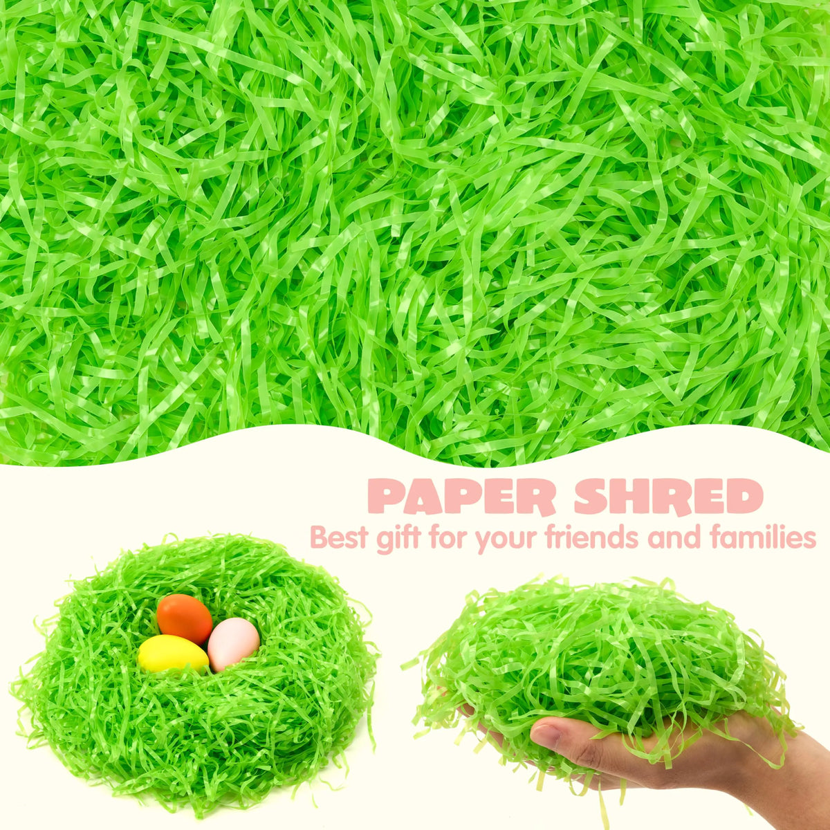 12 oz (340 g) Multicolor Easter Grass