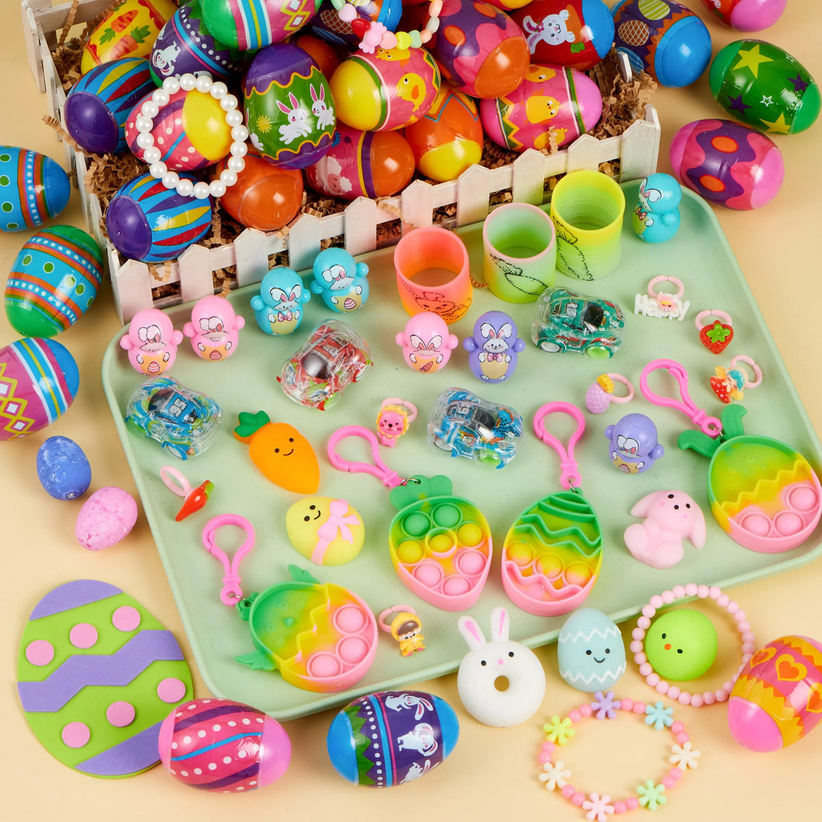 36 Prefilled Easter Eggs with Assorted Toys