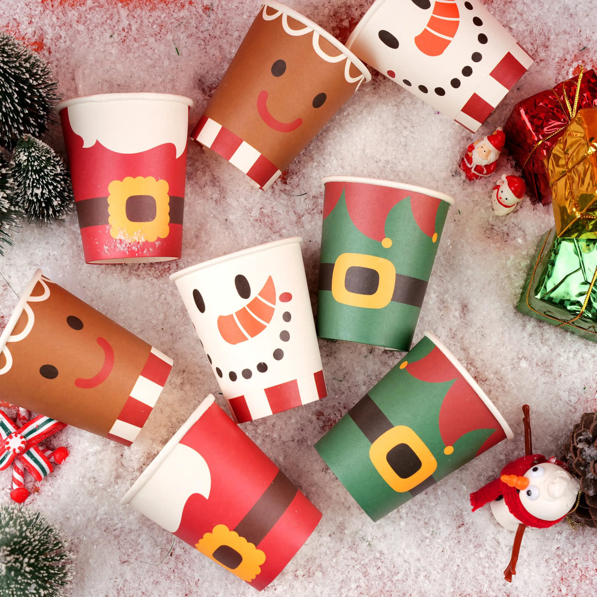 48 PCS Merry Christmas Disposable Cups