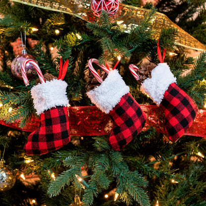 24-Pack Mini Christmas Stockings (5-Inch)