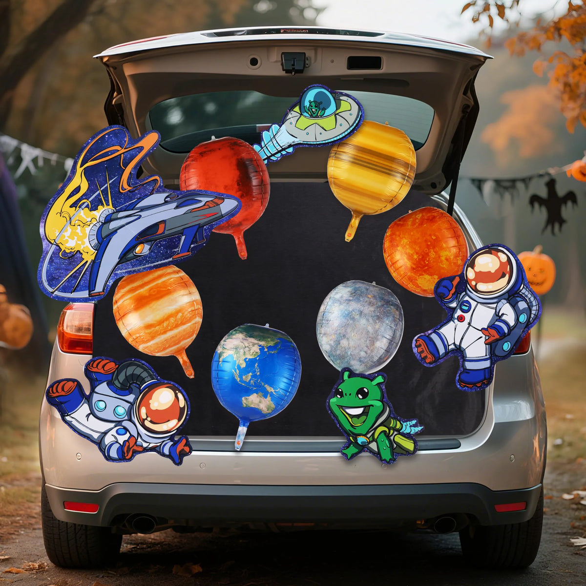Halloween Space-Themed Trunk or Treat Decorations Kit