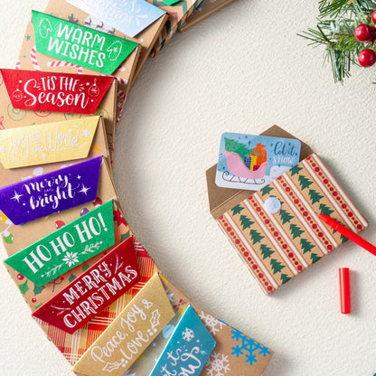 12-Pack Christmas Gift Card Boxes