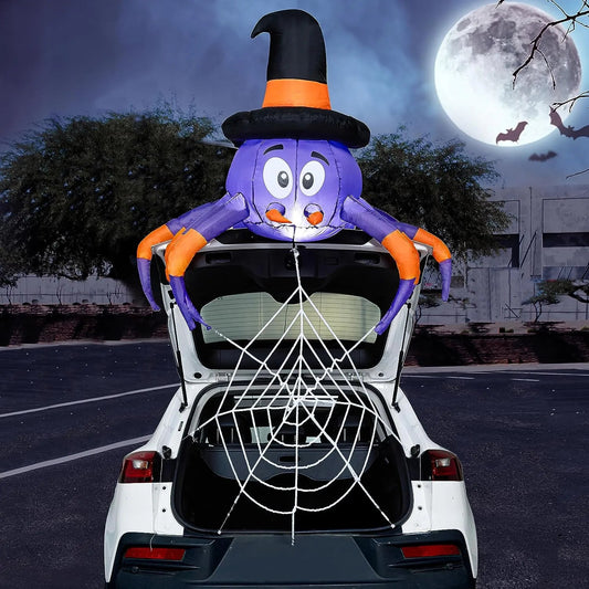 5ft Wide Inflatable Spider Car Trunk Decoration