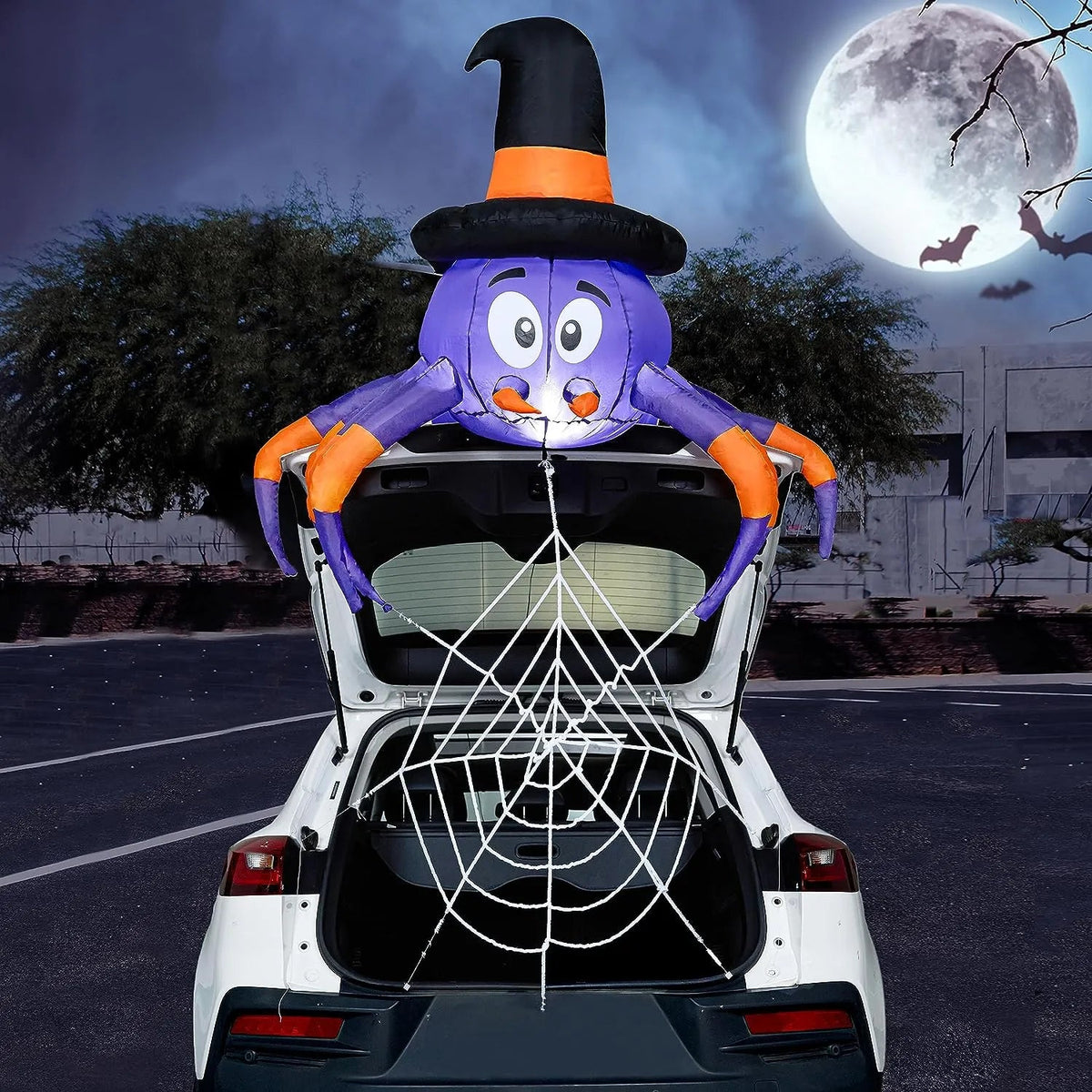 5ft Wide Inflatable Spider Car Trunk Decoration