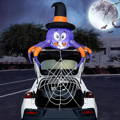 5ft Wide Inflatable Spider Car Trunk Decoration
