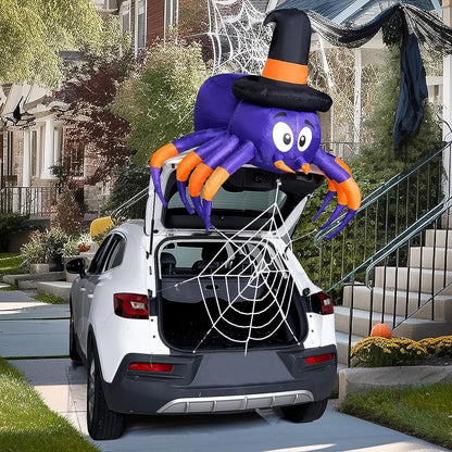 5ft Wide Inflatable Spider Car Trunk Decoration