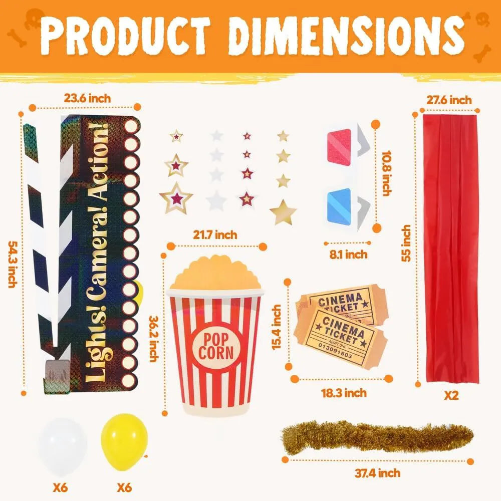 Trunk or Treat Movie Night Car Decoration Kit