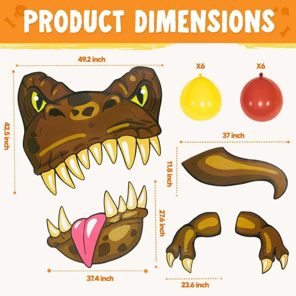 Halloween Dinosaur Trunk-or-Treat Car Decoration Kit