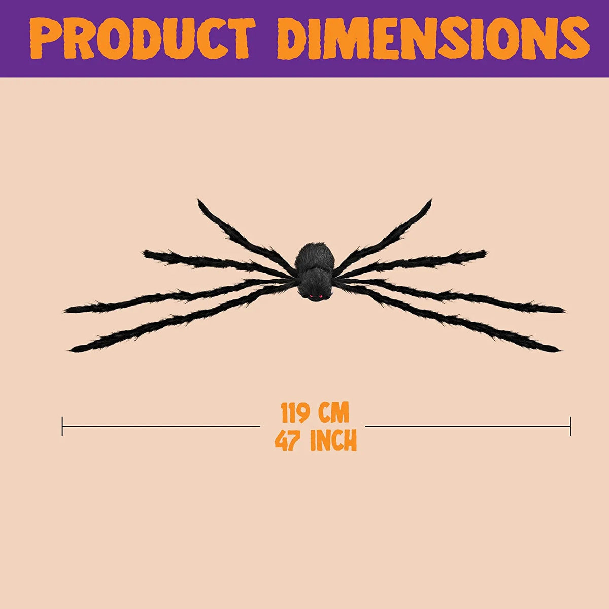 Halloween Hairy Spiders (2-Pack)