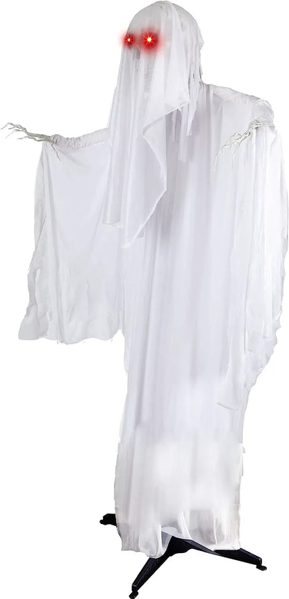 68-Inch Animated Ghost with Skeleton Hands