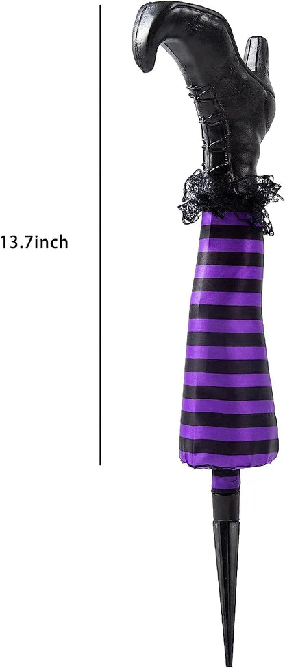 2 Pcs Halloween Light Up Witch Legs, Purple