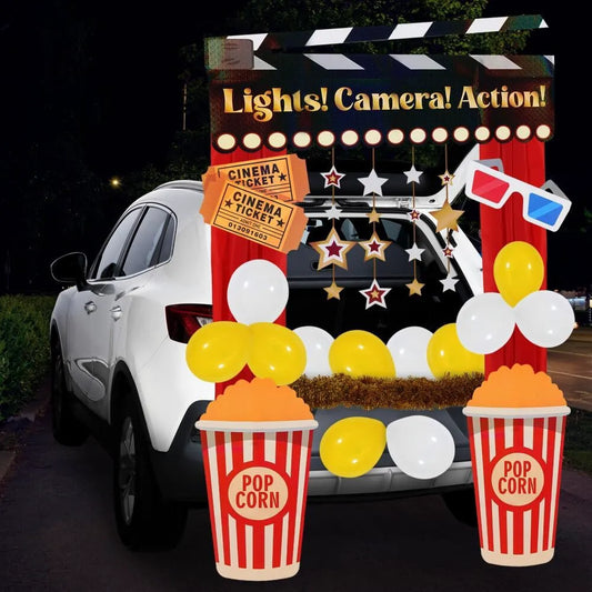 Trunk or Treat Movie Night Car Decoration Kit