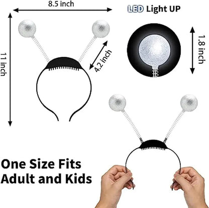 LED Martian Head Bopper (Silver) - 3 Pack