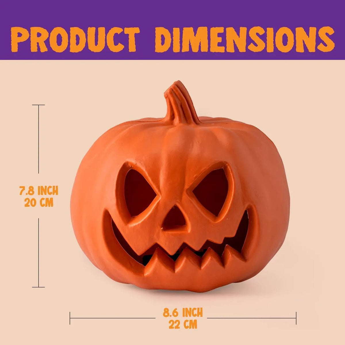 Glowing Plastic Pumpkins for Halloween Decor
