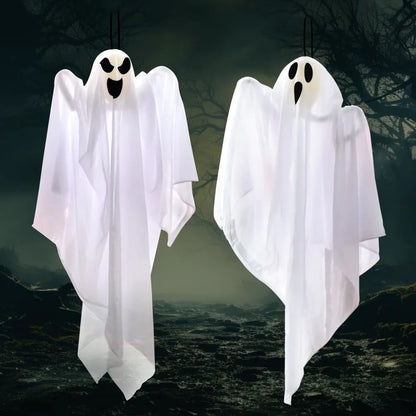 2 Packs 27.5" Halloween Hanging Ghosts Outdoor Decor