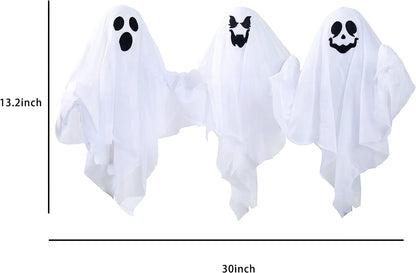 3 Pack Halloween Light-Up Ghost Yard Stakes