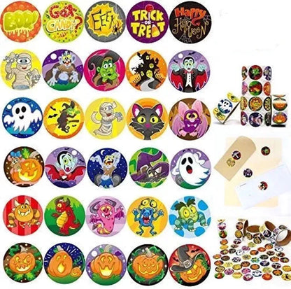 600 Pcs Halloween Roll Stickers
