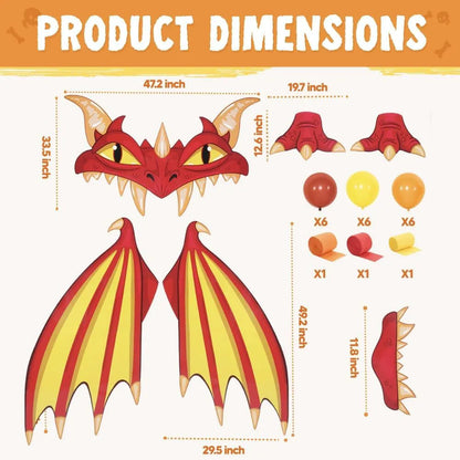 Halloween Fire Dragon Trunk-or-Treat Car Decoration Kit