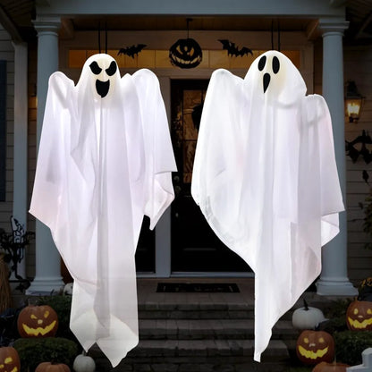 2 Packs 27.5" Halloween Hanging Ghosts Outdoor Decor