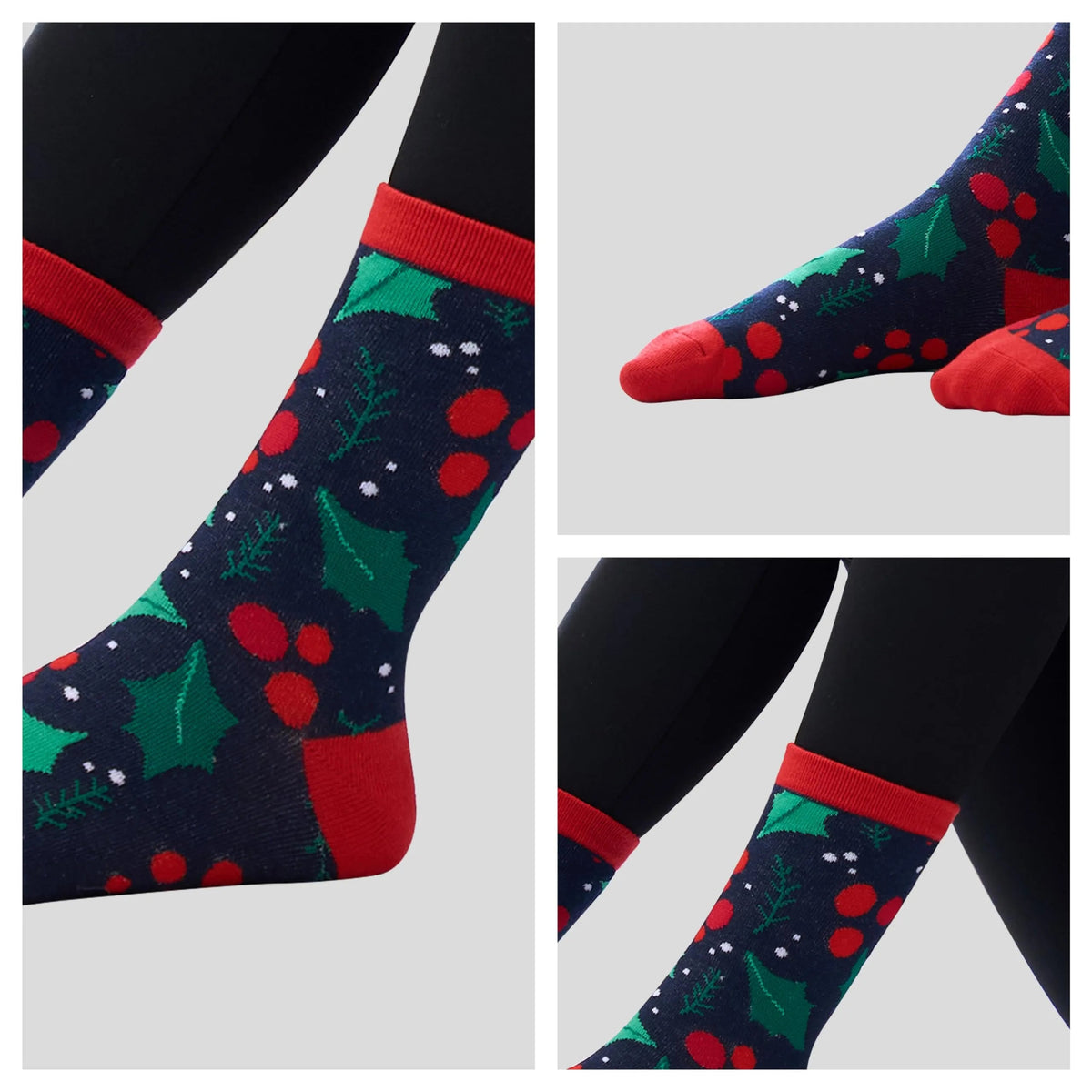 6-Pack Winter Christmas Socks for Men and Women – Warm, Soft Novelty Crew Socks