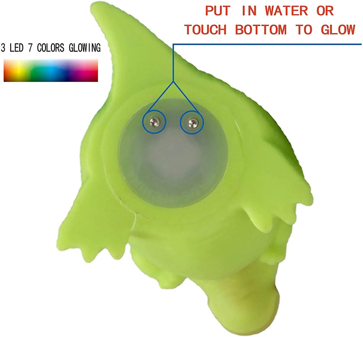 6-Pack 4-Inch Pre-Filled Easter Eggs with Light-Up Bath Toys for Egg Hunt